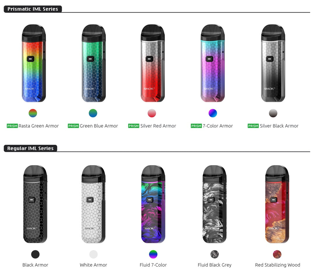 SMOK Nord Pro in different colours