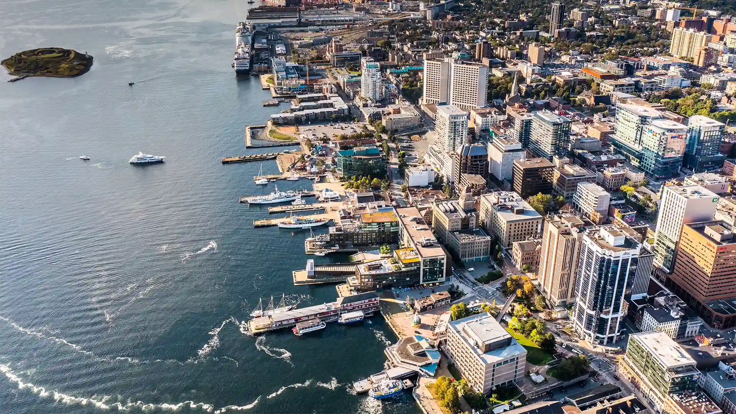 Aerial view of downtown Halifax