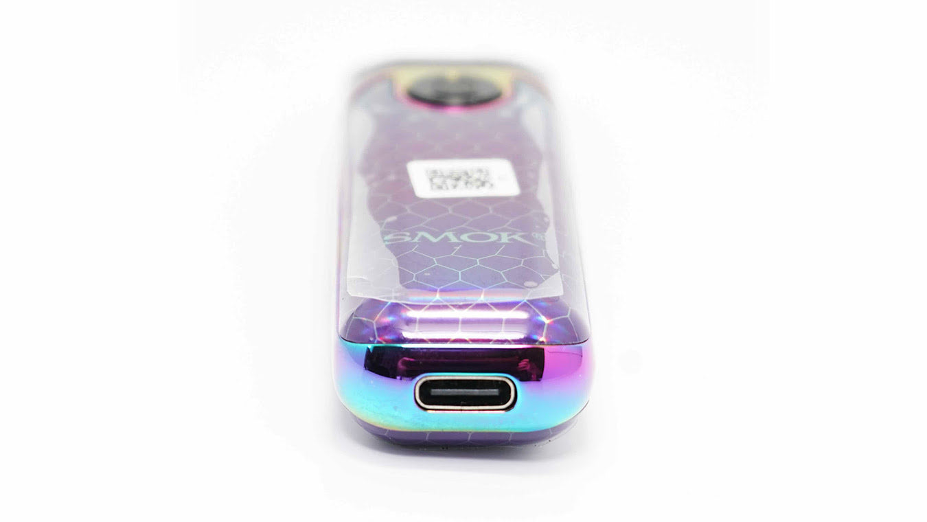 USB-C charging port in bottom of SMOK Novo 4 Mini Pod Vape Device