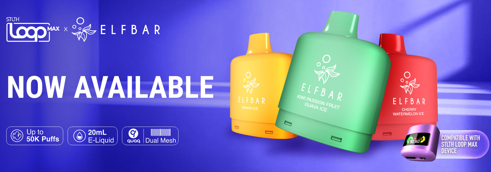 STLTH X Elf Bar Loop Max E-Liquid Pods NVB Inc. STLTH X Elf Bar Loop Max E-Liquid Pods NVB Inc.
