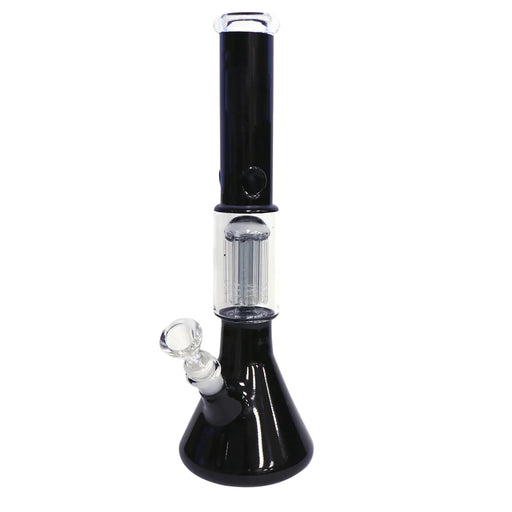 14" Infyniti 8-Arm Tree Perc Beaker Bong Black