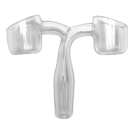 GLASS BANGER - DOUBLE BUCKET - 14MM MALE