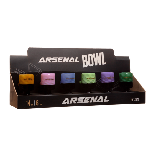 Arsenal 14mm Color Banded Glass Bowl