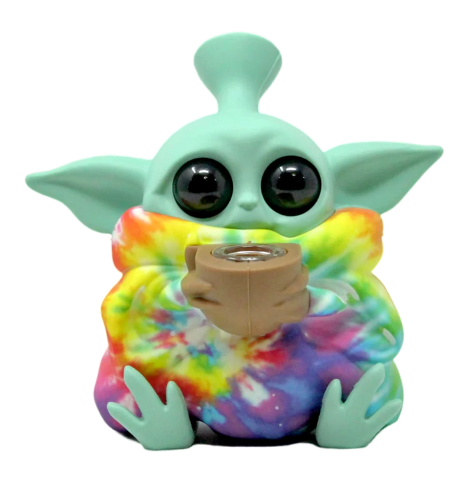 5" Baby Yoda Silicone Water Pipe