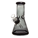 8" 7mm Clear Glass Bong Transparent Black