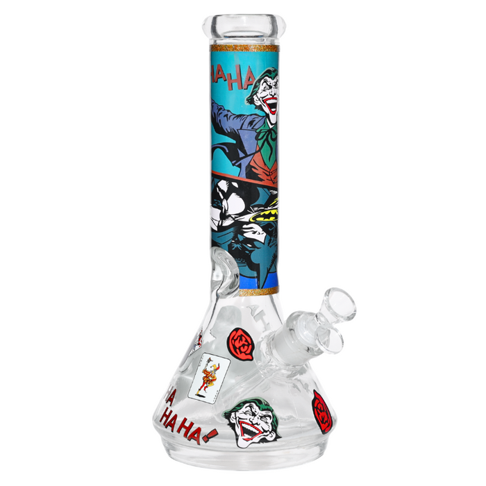 12" 7mm Mystery Rips Glass Bong w/ Gift Box C