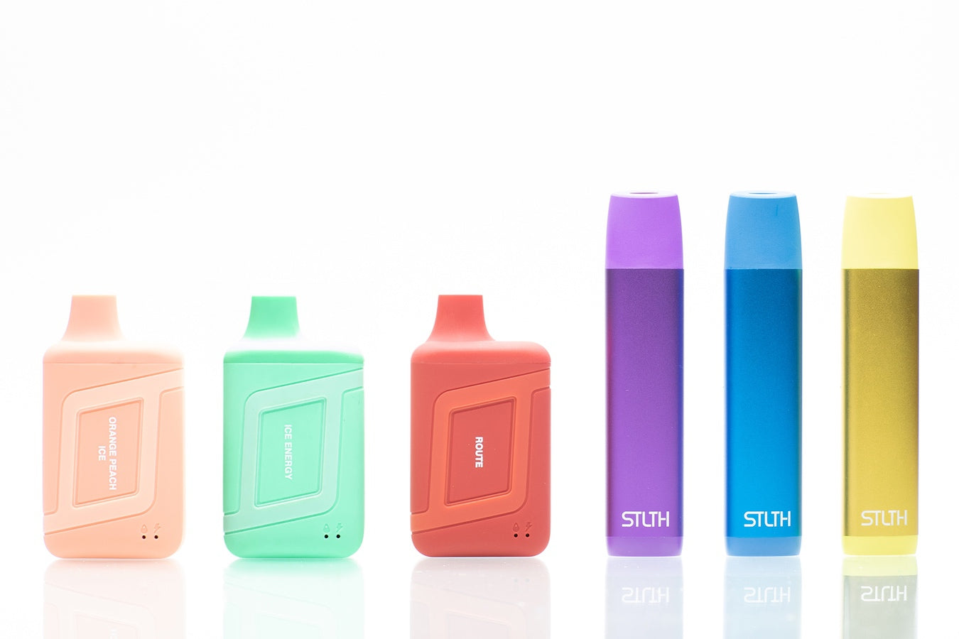 STLTH 3K disposable vape devices next to 5K devices