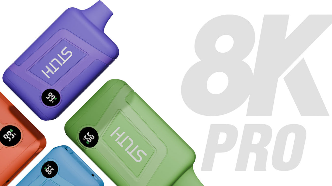 Variety of flavour options for the STLTH 8K Pro disposable vape device