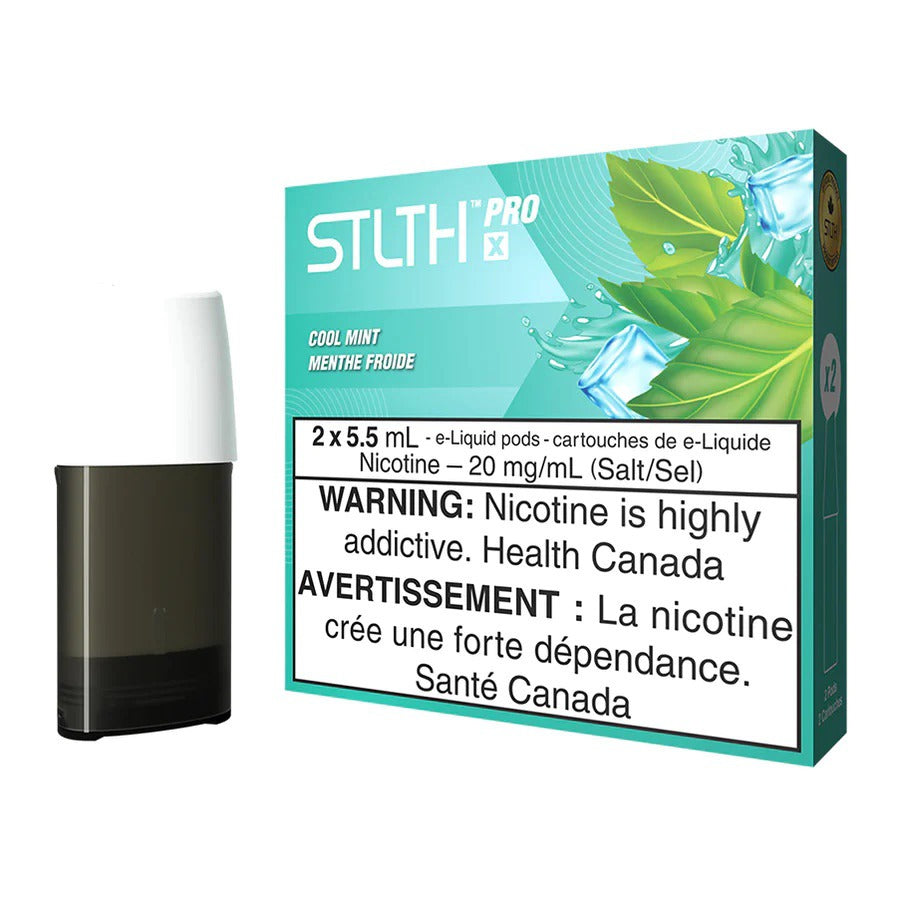 STLTH Pro X pods in Cool Mint flavour