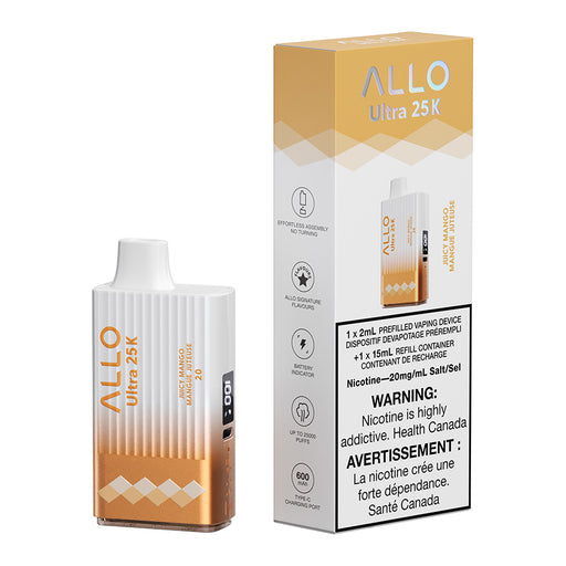 Allo Ultra 25K Disposable Vape Device - Juicy Mango 17ml