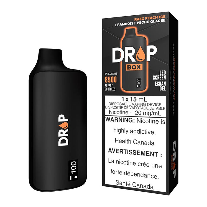 Drop Box Disposable Vape Device - Razz Peach Ice