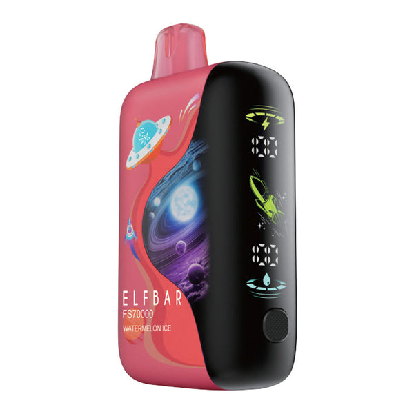 Elf Bar FS70K Disposable Vape Device - Watermelon Ice 20ml | Free Shipping $75+ NVB Inc. Elf Bar FS70K Disposable Vape Device - Watermelon Ice 20ml | Free Shipping $75+ NVB Inc.