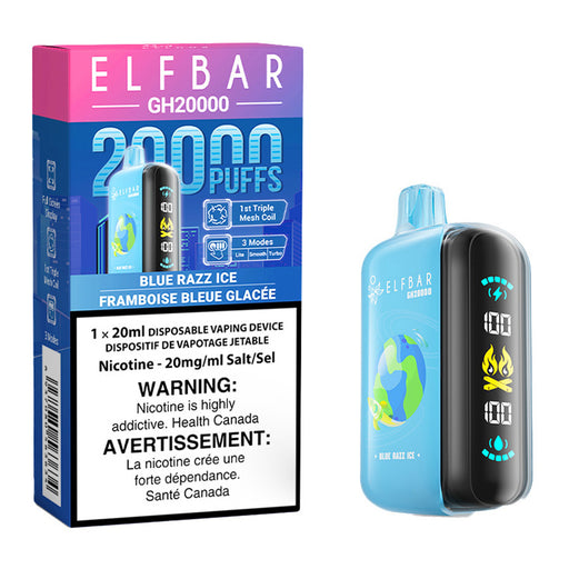 Elf Bar GH20K Disposable Vape Device - Blue Razz Ice 20ml