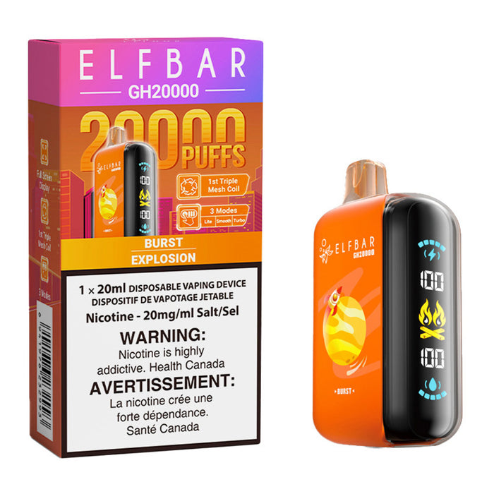 Elf Bar GH20K Disposable Vape Device - Burst 20ml