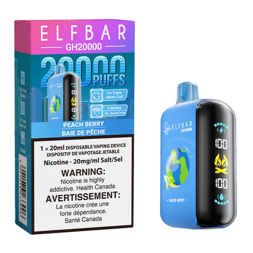 Elf Bar GH20K Disposable Vape Device - Peach Berry 20ml