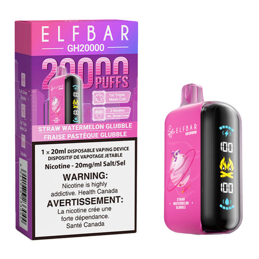 Elf Bar GH20K Disposable Vape Device - Straw Watermelon Glubble 20ml | Free Shipping $75+ NVB Inc. Elf Bar GH20K Disposable Vape Device - Straw Watermelon Glubble 20ml | Free Shipping $75+ NVB Inc.
