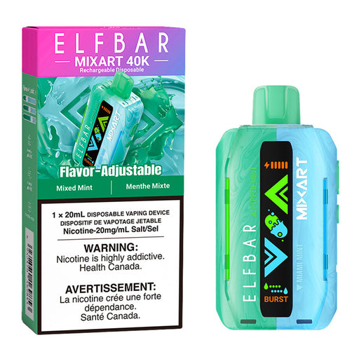 Elf Bar MixArt 40K Disposable Vape Device - Mixed Mint 20ml