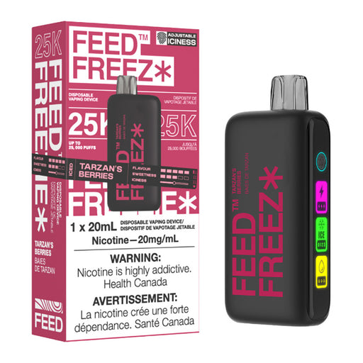FEED Freez 25K Disposable Vape Device - Tarzan's Berries 20ml