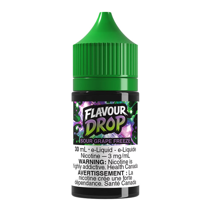 Flavour Drop Freebase E-Liquid - Sour Grape Freeze 30ml