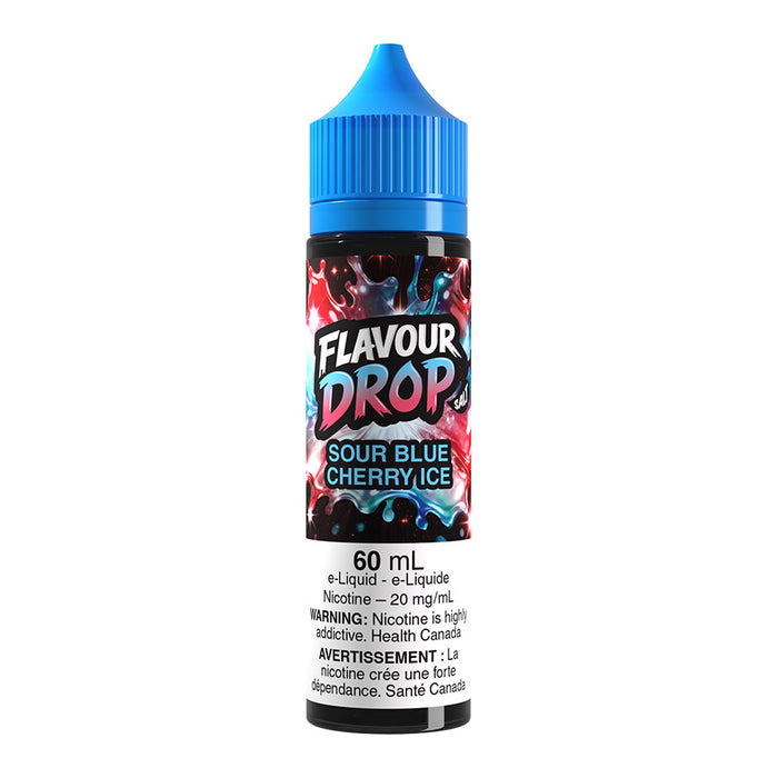 Flavour Drop Salt Nic E-Liquid - Sour Blue Cherry Ice 60ml