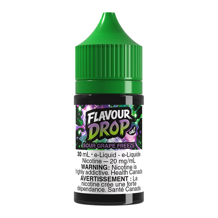 Flavour Drop Salt Nic E-Liquid - Sour Grape Freeze 30ml