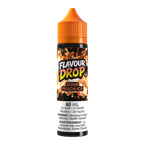 Flavour Drop Salt Nic E-Liquid - Sour Peach Ice 60ml