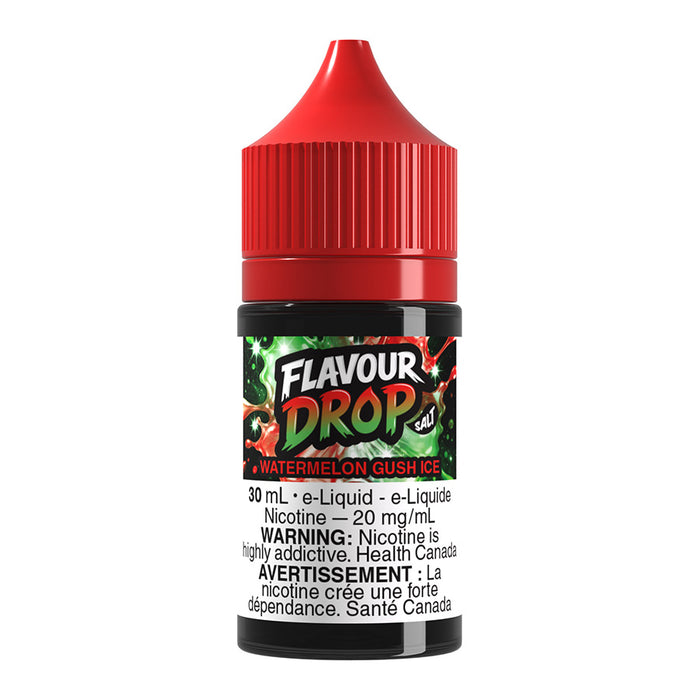 Flavour Drop Salt Nic E-Liquid - Watermelon Gush Ice 30ml