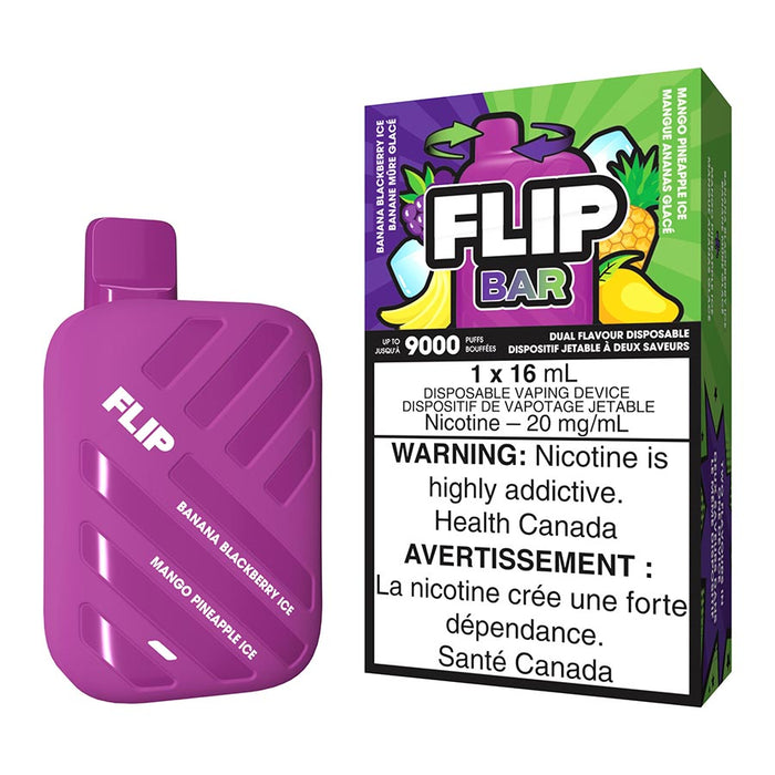Flip Bar Disposable Vape Device - Banana Blackberry Ice And Mango Pineapple Ice 16ml | Free Shipping $75+ NVB Inc. Flip Bar Disposable Vape Device - Banana Blackberry Ice And Mango Pineapple Ice 16ml | Free Shipping $75+ NVB Inc.