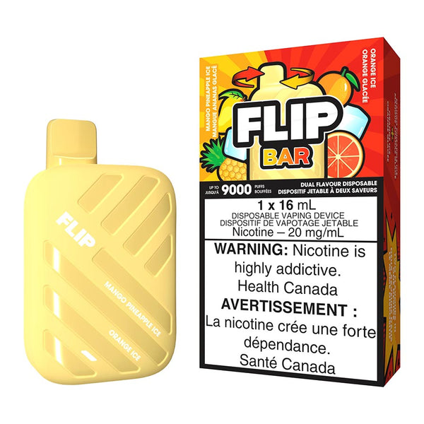 Flip Bar Disposable Vape Device Mango Pineapple Ice And Orange
