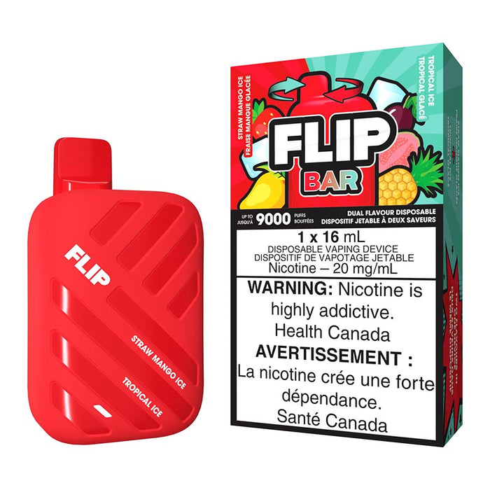 Flip Bar Disposable Vape Device - Straw Mango Ice And Tropical Ice