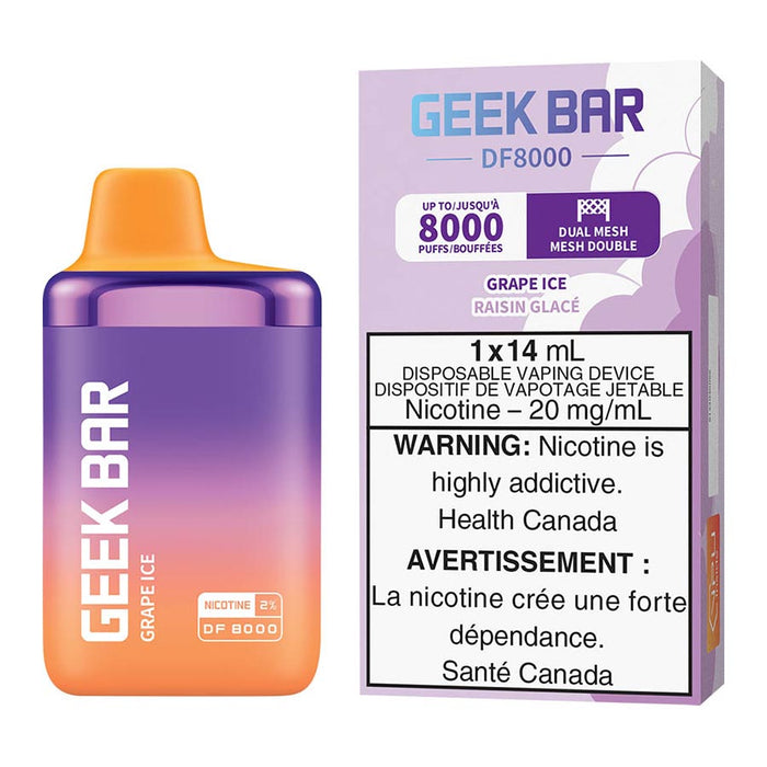 Geek Bar DF8000 Disposable Vape Device - Grape Ice