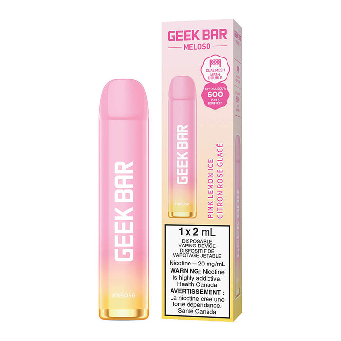 Geek Bar Meloso Disposable Vape Device - Pink Lemon Ice