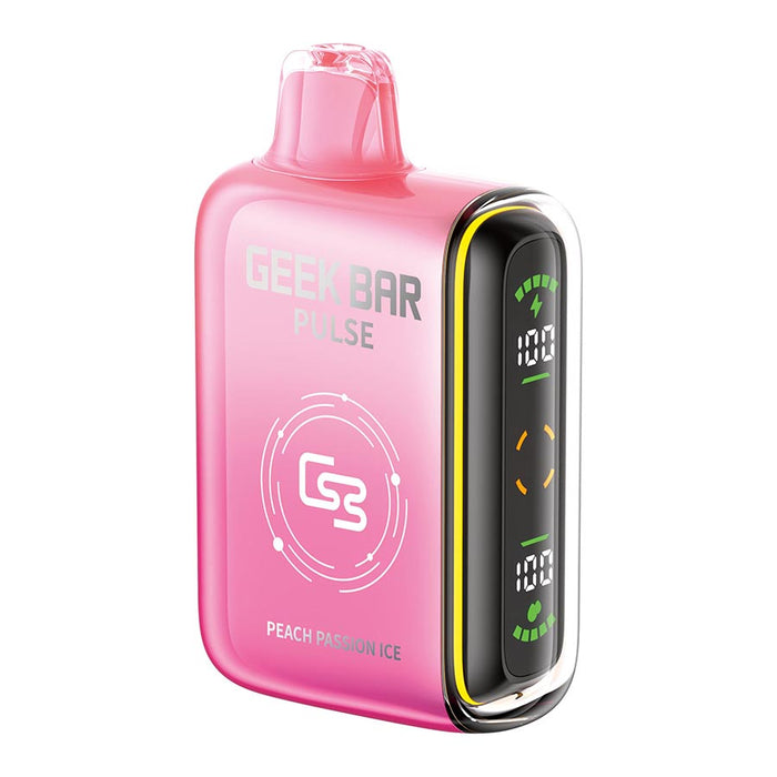 Geek Bar Pulse Disposable Vape Device - Peach Passion Ice 16ml | Free Shipping $75+ NVB Inc. Geek Bar Pulse Disposable Vape Device - Peach Passion Ice 16ml | Free Shipping $75+ NVB Inc.