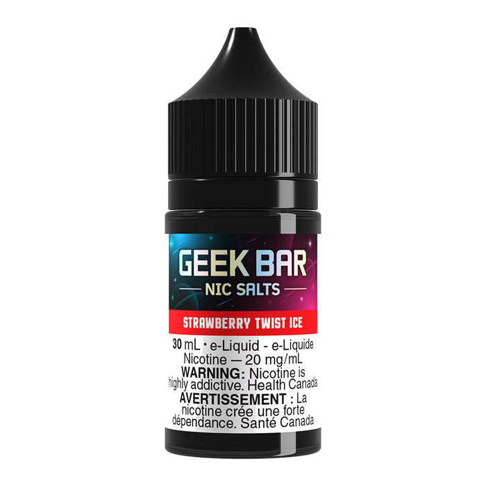 Geek Bar Salt Nic E-Liquid - Strawberry Twist Ice 30ml | Free Shipping $75+ NVB Inc. Geek Bar Salt Nic E-Liquid - Strawberry Twist Ice 30ml | Free Shipping $75+ NVB Inc.