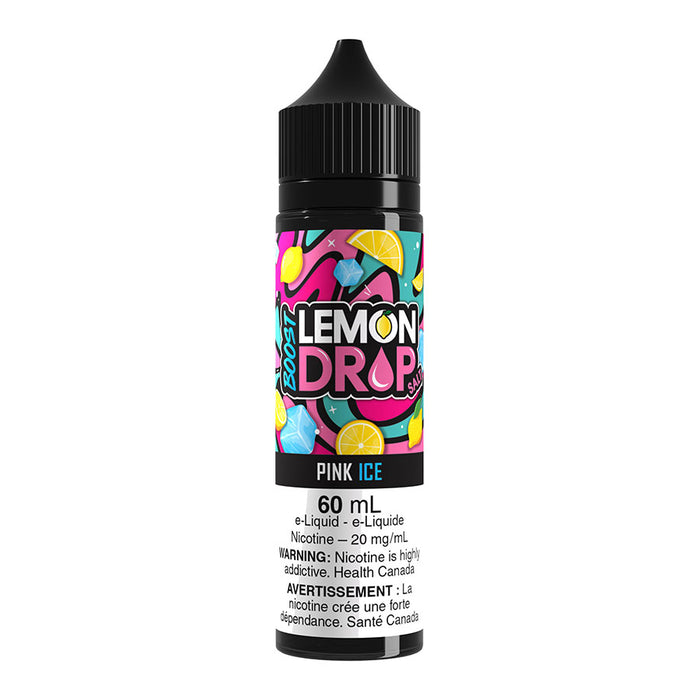 Lemon Drop Boost Salt Nic E-Liquid - Pink Ice 60ml