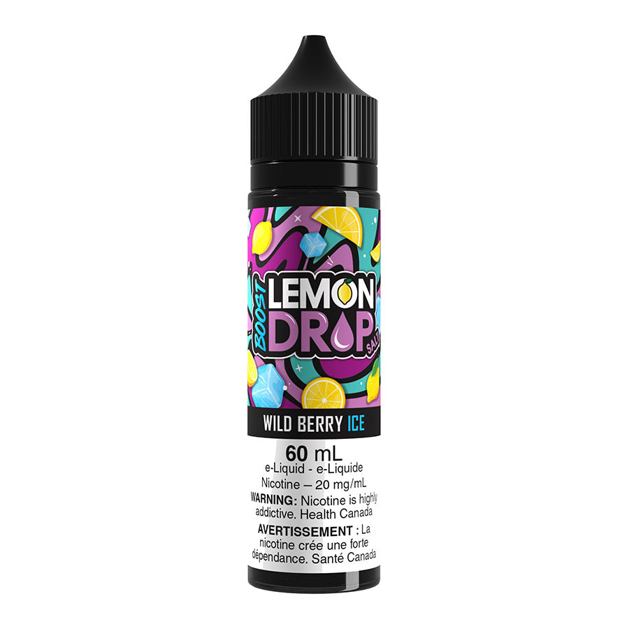 Lemon Drop Boost Salt Nic E-Liquid - Wild Berry Ice 60ml | Free ...