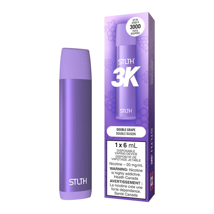 STLTH 3K Disposable Vape Device - Double Grape