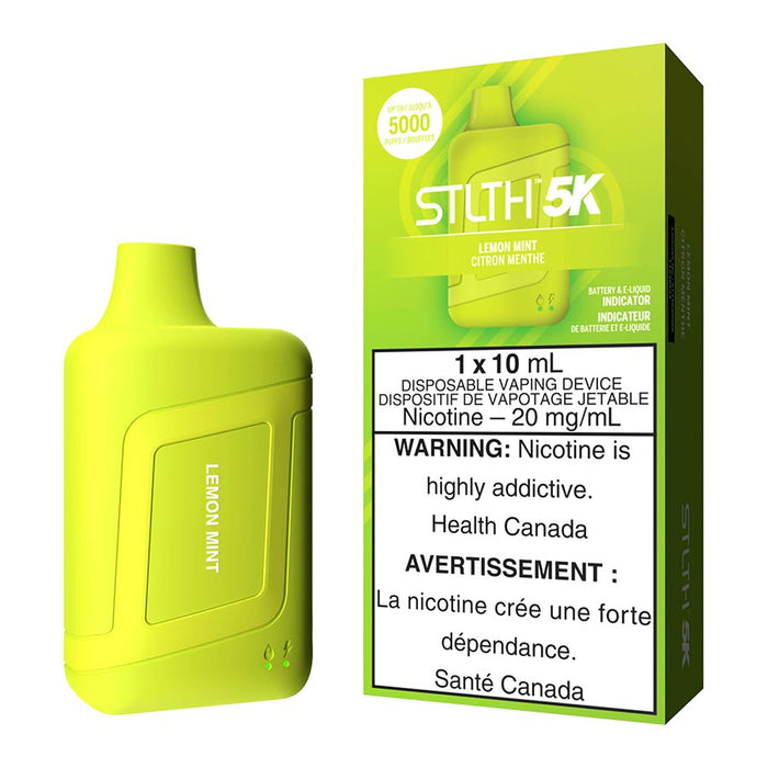 STLTH 5K Disposable Vape Device - Lemon Mint