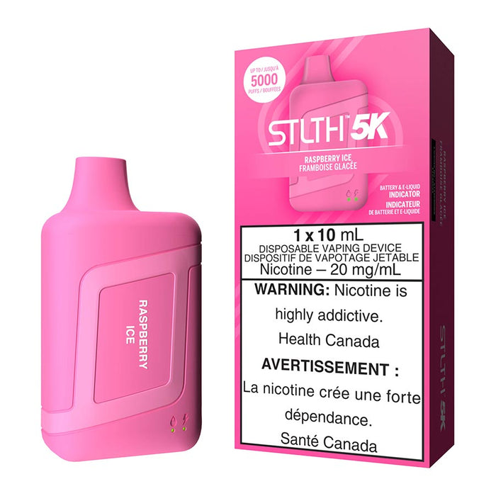 STLTH 5K Disposable Vape Device - Raspberry Ice