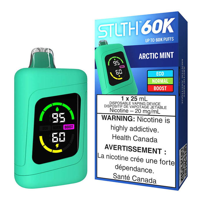 STLTH 60K Disposable Vape Device - Arctic Mint