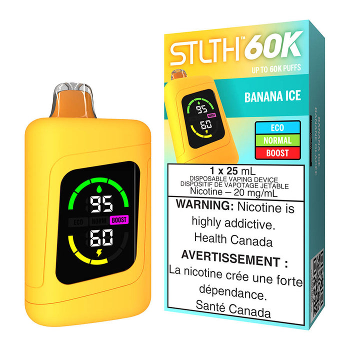 STLTH 60K Disposable Vape Device - Banana Ice