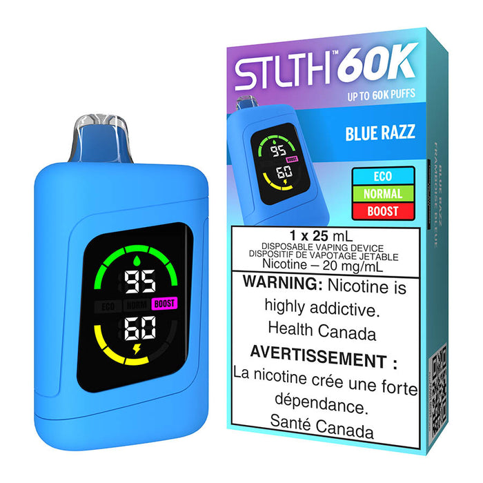 STLTH 60K Disposable Vape Device - Blue Razz 25ml | Free Shipping $75+ NVB Inc. STLTH 60K Disposable Vape Device - Blue Razz 25ml | Free Shipping $75+ NVB Inc.
