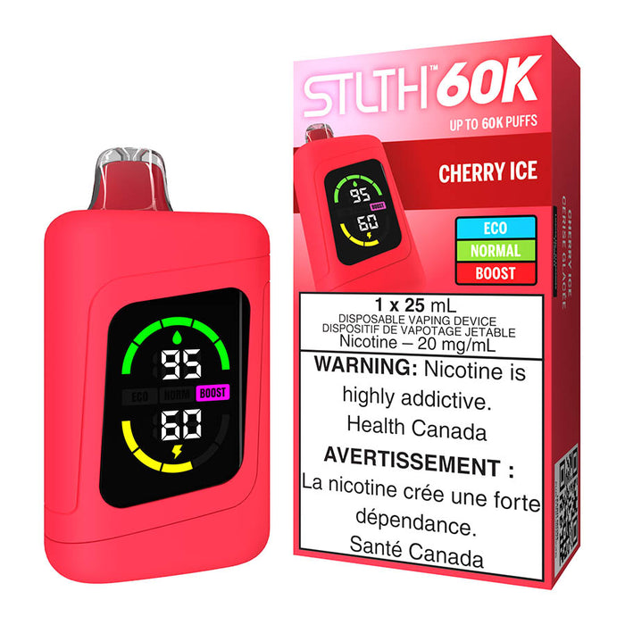 STLTH 60K Disposable Vape Device - Cherry Ice