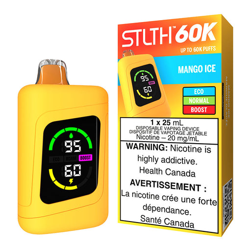 STLTH 60K Disposable Vape Device - Mango Ice