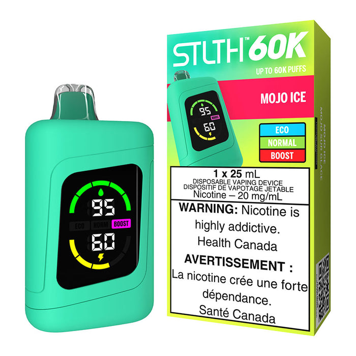 STLTH 60K Disposable Vape Device - Mojo Ice 25ml | Free Shipping $75+ NVB Inc. STLTH 60K Disposable Vape Device - Mojo Ice 25ml | Free Shipping $75+ NVB Inc.