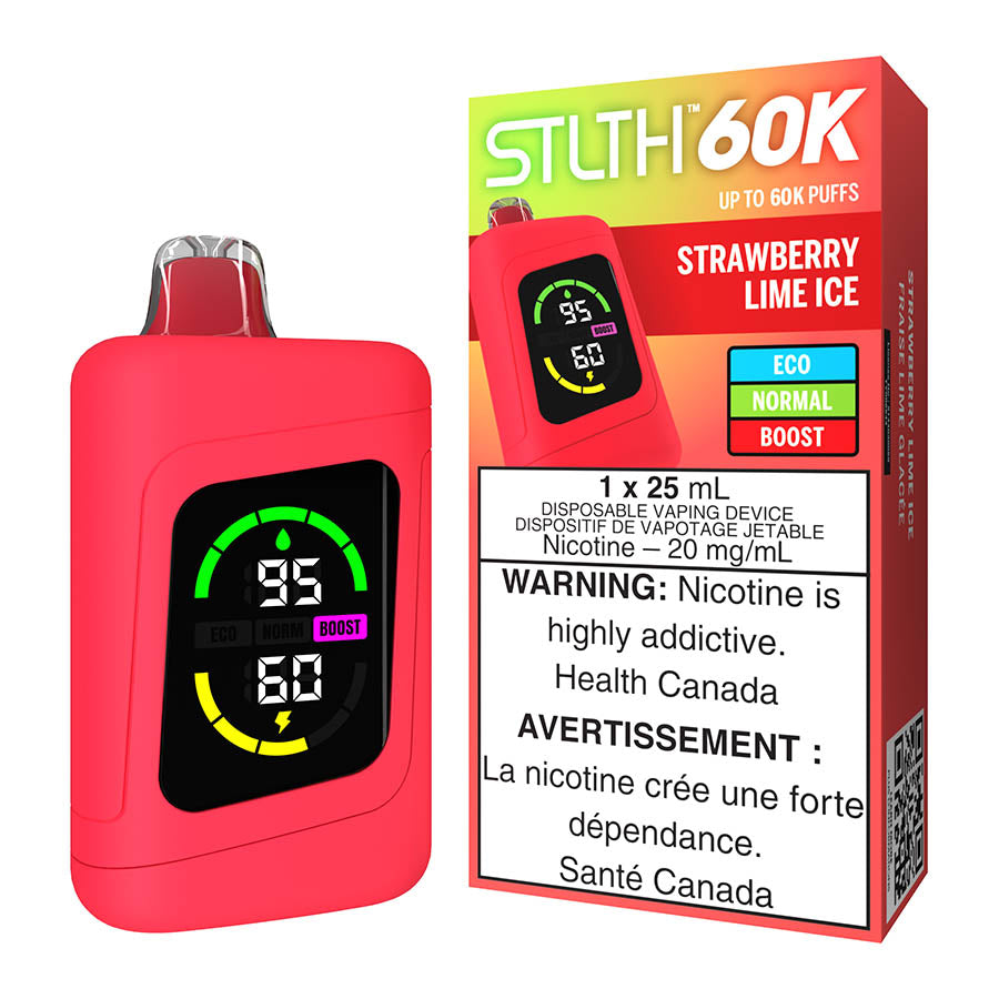 STLTH 60K Disposable Vape Device - Strawberry Lime Ice 25ml | Free ...