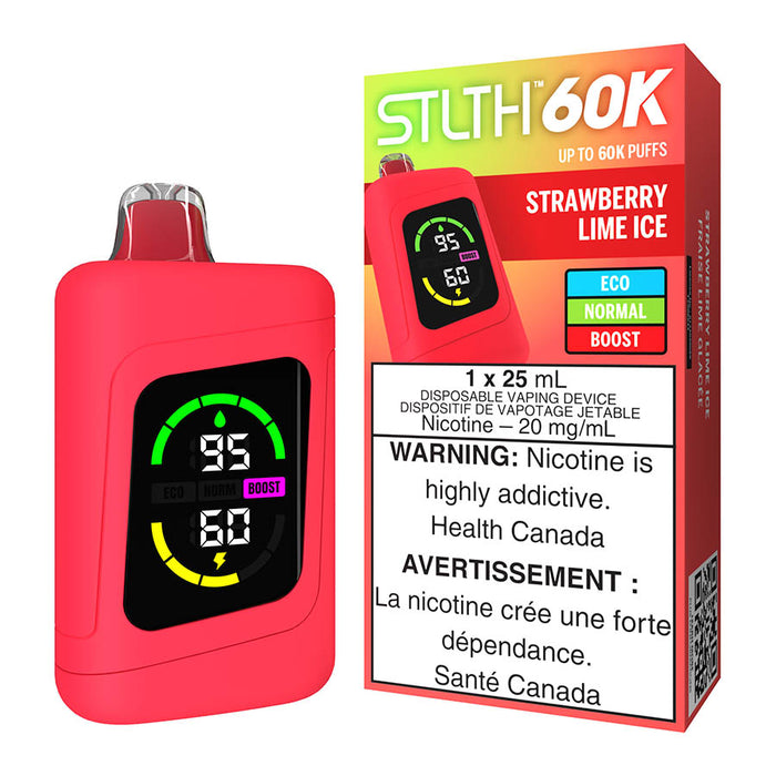 STLTH 60K Disposable Vape Device - Strawberry Lime Ice