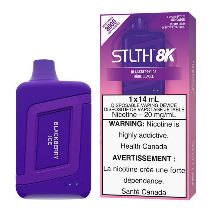 STLTH 8K Disposable Vape Device - Blackberry Ice