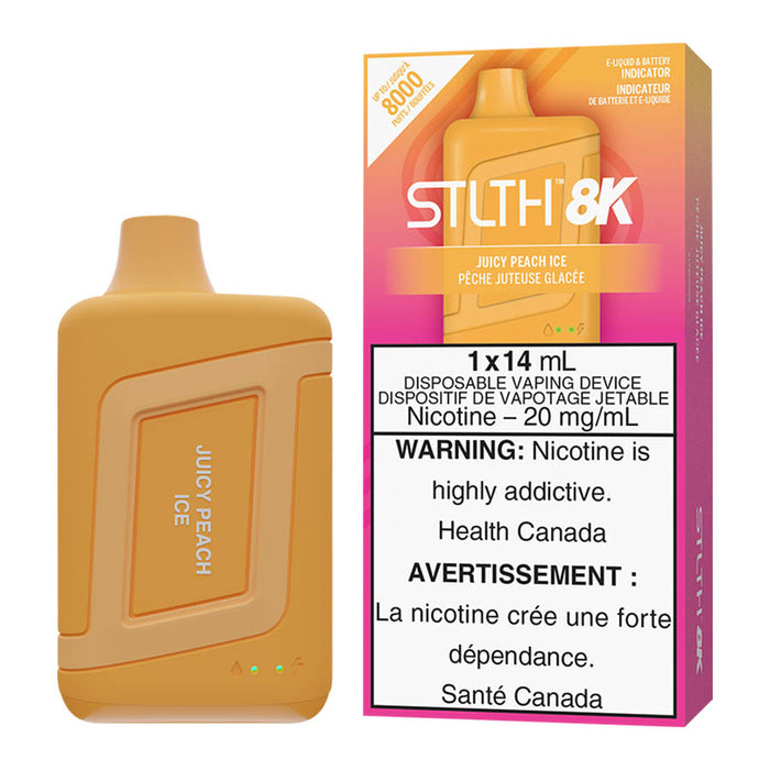 STLTH 8K Disposable Vape Device - Juicy Peach Ice