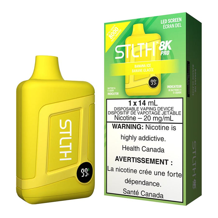 STLTH 8K Pro Disposable Vape Device - Banana Ice
